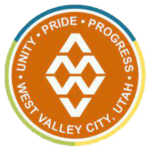 West Valley City Utah emblem with unity, pride, and progress messaging, highlighting a civic partner in community development and local service initiatives